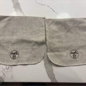 Hermès Beige Cloth Napkins with Logo